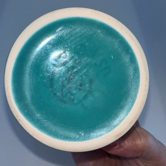 Fiestaware Mug Homer Laughlin HLC Turquoise Teal Ring Handle Coffee Cup Tea - Picture 5 of 5